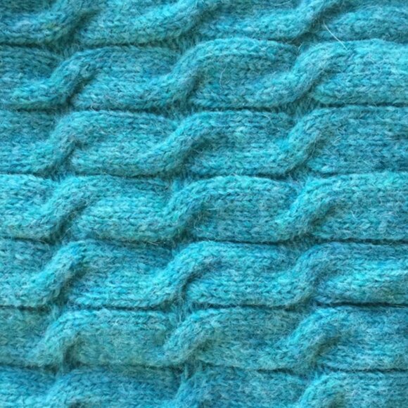 APPLESEED'S 100% wool cardigan/beautiful blue/New/L - Picture 5 of 5